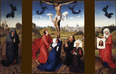 Christ on the Cross with Mary and St John by Rogier van der Weyden