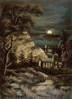 Church by Moonlight by Alfred Worthington