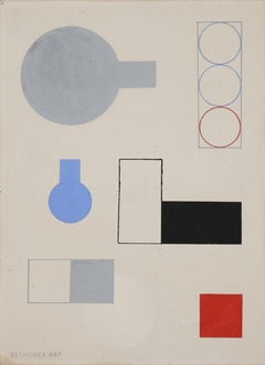 Composition by Sophie Taeuber-Arp