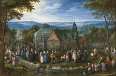 Country Wedding by Jan Brueghel the Elder