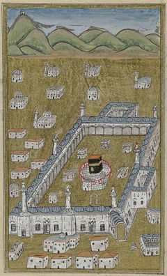 De Kaaba, in vogelvlucht gezien by Unknown Artist