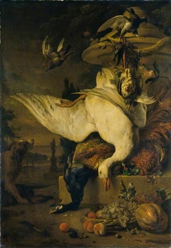 Dead Goose and Peacock by Jan Weenix