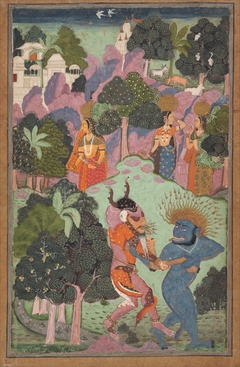 Demons Fighting Over an Animal Limb by Anonymous