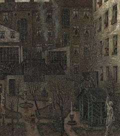 Der Garten des Bildhauers by Hans Baluschek