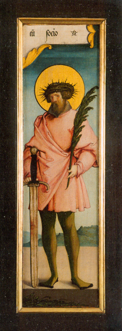 Der Heilige Konrad von Konstanz - Ein Begleiter des Heiligen Achatius von Armenien by Master of Meßkirch