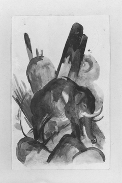 Der kleine violette Elefant by Franz Marc