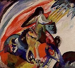 Der Reiter (Improvisation 12) by Wassily Kandinsky