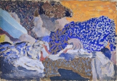 Deux ouvrières dans l'atelier de couture [Two Seamstresses in the Workroom] by Édouard Vuillard