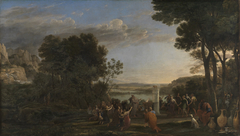 Die Anbetung des Goldenen Kalbes by Claude Lorrain