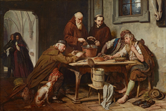 Die Klostersuppe by Josef Danhauser