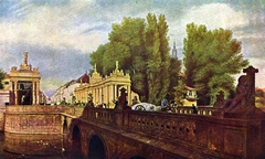 Die Königsbrücke in Berlin by Eduard Gaertner