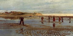 Digging for Bait by Charles William Wyllie