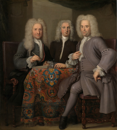 Drie regenten van het Leprozenhuis by anonymous painter