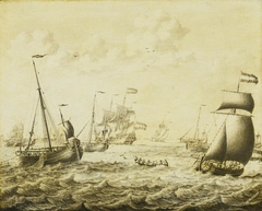 Dutch herring fishery by Adriaen van Salm