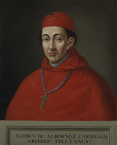 El cardenal Gil Álvarez Carrillo de Albornoz arzobispo de Toledo (copia) by Matías Moreno