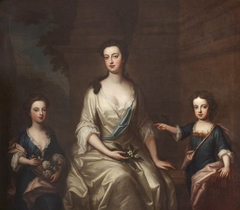 Elizabeth Felton, Countess of Bristol (1676-1741), with her Children Lady Henrietta Hervey (1703-1712) and her Twin Brother Lord Charles Hervey (1703-1786) by Charles d'Agar