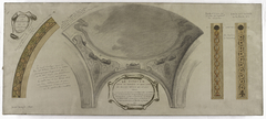 Esquisse pour la galerie Lobau de l'Hôtel de Ville de Paris : Projet ornemental de coupole by Jean Pierre Victor Maziès