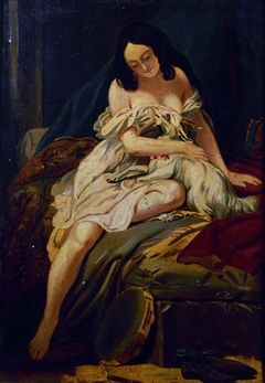 Esquisse pour le tableau "La Esmeralda et sa chèvre" by Charles de Steuben