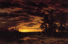 Evening on the Prairie by Albert Bierstadt