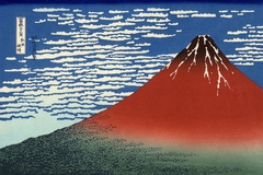 Fine Wind, Clear Morning (Red Fuji) by Katsushika Hokusai