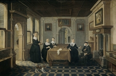 Five Ladies in an Interior by Unknown Artist