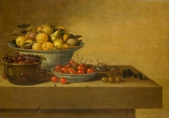 Fruit still life by Floris van Schooten