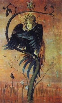 Gamaun, The Prophetic Bird by Viktor Vasnetsov