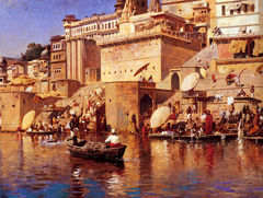 Ganges River in Varanasi by Edwin Lord Weeks