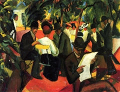 Garden Restaurant by August Macke