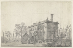 Gebouw Het Zeerecht op de Prins Hendrikkade te Amsterdam by Jan Abrahamsz. Beerstraten