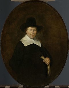 Gerard Abrahamsz van der Schalcke (1609-67). Haarlem Cloth Merchant by Gerard ter Borch II