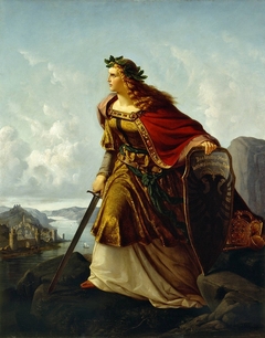 Germania auf der Wacht am Rhein by Lorenz Clasen