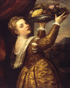 Girl with a Platter of Fruit by Titian