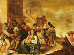 Gypsies in a Village by Jan Miense Molenaer