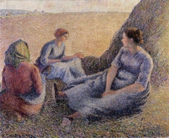 Haymakers Resting by Camille Pissarro