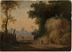 Haymaking by William Howis senior