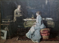 In The Studio (The Artist with his Wife) by Fritz von Uhde