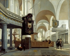 Innenansicht der Oude Kerk in Amsterdam by Emanuel de Witte