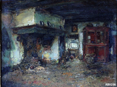 Interieur of a Farmhouse by Arthur Briët