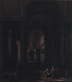 Interieur van een Renaissance kerk by Emanuel de Witte