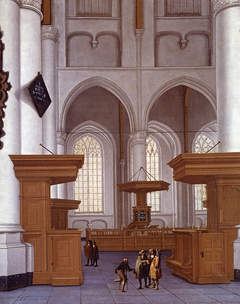 Interior Of The Laurenskerk, Rotterdam, View To The South by Anthonie de Lorme