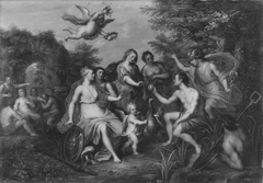 Judgement of Paris (nach einem Stich von Raphael Sadeler d. Ä.) by Balthasar Beschey