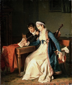 La leçon de musique by Marguerite Gérard