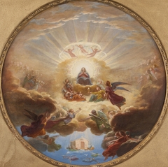 La Translation de la Sainte Maison par les anges by Pierre Claude François Delorme