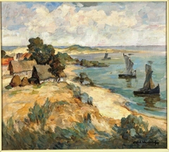 Lagoon Landscape near Purwin by Carl Knauf