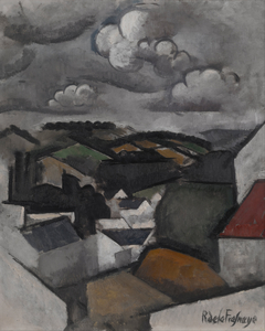 Landscape with a Village, The Hills Beyond Meulan by Roger de La Fresnaye