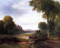 Landscape with Footbridge by Thomas Doughty