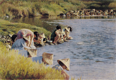 Launder by the Riversides by Li Mei-shu