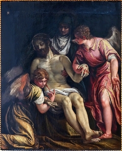 Le Christ pleuré par la Vierge et deux anges by Paolo Veronese