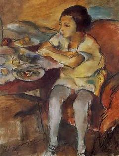 Le déjeuner by Jules Pascin